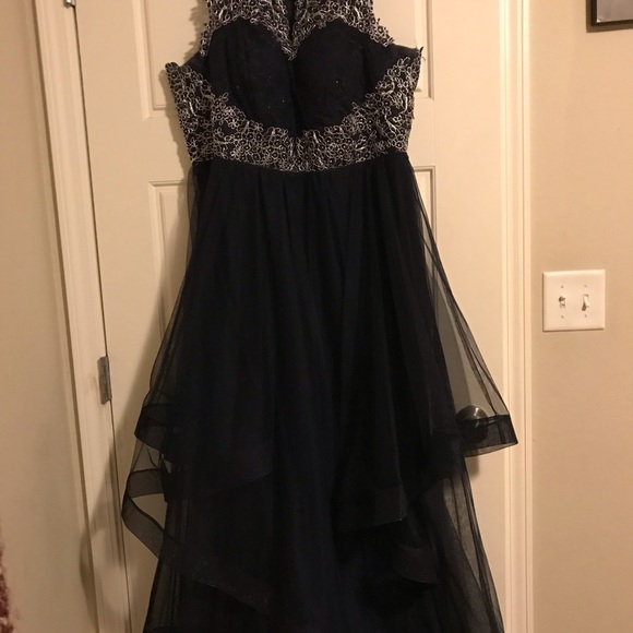 Evening Dress silver thread accents! Worn once - Picture 4 of 5